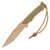 Spartan Blades Phrike - Flat Dark Earth CPM S45VN / Green G10 w/ Tan Kydex Sheath - SB17DEGRKYTN