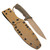 Spartan Blades Difensa - Flat Dark Earth CPM S45VN / Green Micarta w/ Tan Kydex Sheath - SB19DEGRKYTN