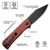 Civivi Relic - Burgundy G10 with Built in Tweezers / Black Stonewash Nitro-V - C20077B-2