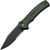 Civivi Cogent Green Micarta / Black Stonewash 14C28N Partial Serrated C20038E-4