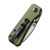 Civivi Baby Banter - Green G10 Handle, Gray Stonewashed Nitro-V - C19068S-5