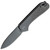 We Knife Elementum, CPM-20CV Black Stonewash Blade and Titanium Handles - WE18062X-3
