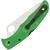 Spyderco Pacific Salt 2, Green FRN / Satin LC200N, Serrated - C91FSGR2