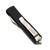 Microtech UTX-85 Double Edge, Black Aluminum / Stonewash M390, Fully Serrated - 232-12