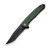 Civivi Mini Sandbar, Green Micarta Handle／Black Stonewashed Nitro-V - C20011-3