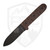 ESEE Camp Lore, Brown Micarta, Black Blade, Leather Sheath - PR4BO