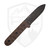 ESEE Camp Lore, Brown Micarta, Black Blade, Leather Sheath - PR4BO