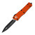 Microtech Troodon Double Edge, Orange Aluminum / Black M390 - 138-1OR