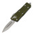 Microtech Mini Troodon Double Edge, OD Green Aluminum / Stonewash M390 - 238-10OD