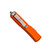 Microtech Ultratech Double Edge, Orange Aluminum / Stonewash M390, Fully Serrated - 122-12OR