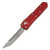 Microtech UTX-85 Tanto, Red Aluminum / Stonewash M390 - 233-10RD