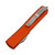 Microtech Ultratech Drop Point, Orange Aluminum / Stonewash M390 - 121-10OR