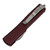 Microtech UTX-70 Double Edge, Merlot Aluminum / Stonewash M390 - 147-10MR