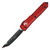 Microtech Ultratech Tanto, Red Aluminum / Black M390 - 123-1RD