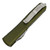 Microtech Ultratech Double Edge, OD Green Aluminum / Satin M390, Fully Serrated - 122-6OD
