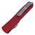 Microtech Ultratech Drop Point, Red Aluminum / Stonewash M390 - 121-10RD