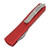 Microtech Ultratech Drop Point, Red Aluminum / Satin M390 - 121-4RD