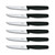 Victorinox Swiss Classic 6pc Steak Knives Serrated, Black