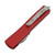 Microtech UTX-70 Hellhound Signature Series, Red Aluminum / Stonewash M390 - 419-10RDS