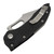 Microtech Stitch, Black Aluminum / Stonewash M390, Partially Serrated - 169-11