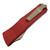 Microtech Combat Troodon Double Edge, Red Aluminum / Bronze Stonewash M390 - 142-13RD