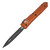 Microtech Ultratech Double Edge, Orange Aluminum / Black M390 - 122-1OR