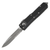 Microtech UTX-85 Drop Point, Black Aluminum / Apocalyptic M390, Partially Serrated - 231-11AP