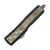 Microtech Daytona D/E Sig Series, Black Handle w/ Brute Bubbles Inlay / Stonewash Bronze M390 - 126-13BIS