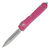 Microtech Ultratech Double Edge, Pink Aluminum / Stonewash M390 - 122-10PK