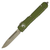 Microtech Ultratech Drop Point, OD Green Aluminum / Bronze Stonewash M390 - 121-13OD