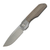 Vero Engineering Synapse Mini, Natural Canvas Micarta / Belt Satin M390