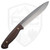 LT Wright Shemanese Matte Brown Burlap Micarta, Satin AEB-L - Leather Sheath