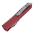 Microtech Ultratech Warhound Signature Series, Red Aluminum / Stonewash M390 - 119W-10RDS