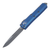 Microtech UTX-85 Single Edge, Distressed Blue / Stonewash M390 - 231-10DBL