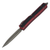 Microtech Makora Double Edge, Red Aluminum / Stonewash Bronze M390 - 206-13RDS