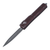 Microtech UTX-70 Double Edge, Distressed Merlot / Stonewash M390 - 147-10DMR