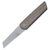 Brian Brown Finch, Brown Canvas Micarta / Hand Rubbed M390 - 006
