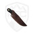 LT Wright Knives Frontier First Flat Grind Black Micarta O1