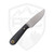 LT Wright Knives Frontier First Flat Grind Black Micarta O1