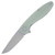 ABW American Blade Works Model 1 (V6) Frame Lock, Jade G10 / Stonewash CPM 20CV