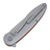 ABW~American Blade Works Model 1 (V6) Frame Lock knife, Orange G10 / Stonewash CPM 20CV, clip side, closed