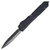 Microtech Ultratech Double Edge Signature Series, Black DLC Aluminum / Black DLC Fully Serrated M390 - 122-3DLCTS