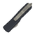 Microtech UTX-85 Drop Point, Black Aluminum / Partially Serrated Stonewash Bronze M390 - 231-14