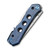 WE Knife Vision R, Blue Anodized Titanium / Bead Blasted CPM 20CV - 21031-3