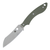 Spyderco Stok Drop Point, OD Green G10 / Satin 8Cr13MoV - FB50GPOD