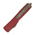 Microtech Ultratech Drop Point, Red Aluminum / Stonewash Bronze M390 - 121-13RD
