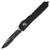 Microtech Ultratech Drop Point Tactical, Black Aluminum / Black Partially Serrated M390 - 121-2T