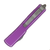 Microtech UTX-70 Double Edge, Distressed Violet Aluminum / Apocalyptic Double Fully Serrated M390 - 147-D12DVI