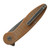 ABW American Blade Works Model 1 (V6) Liner Lock, Brown Micarta / Stonewash CPM MagnaCut