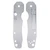 Smock Knives Textured Titanium Scales for Spyderco Smock, Silver w/ Logo